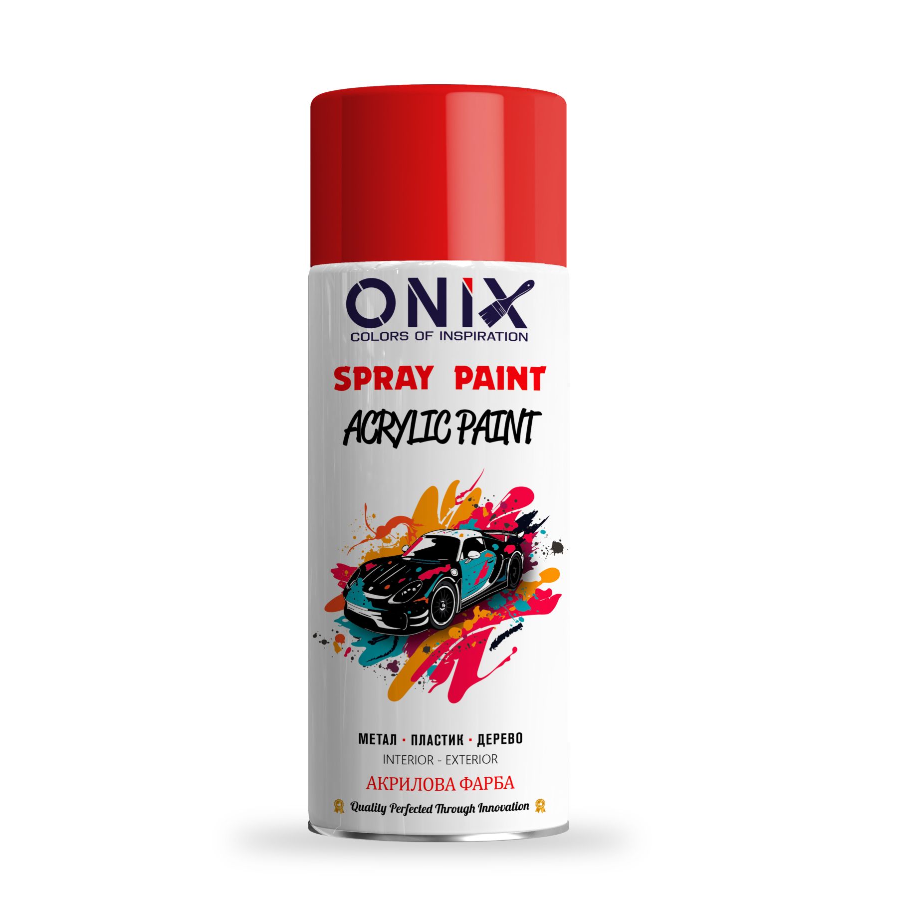 Фарба акрилова RAL 3020 Світло-червона ONIX TRAFFIC RED 400 мл